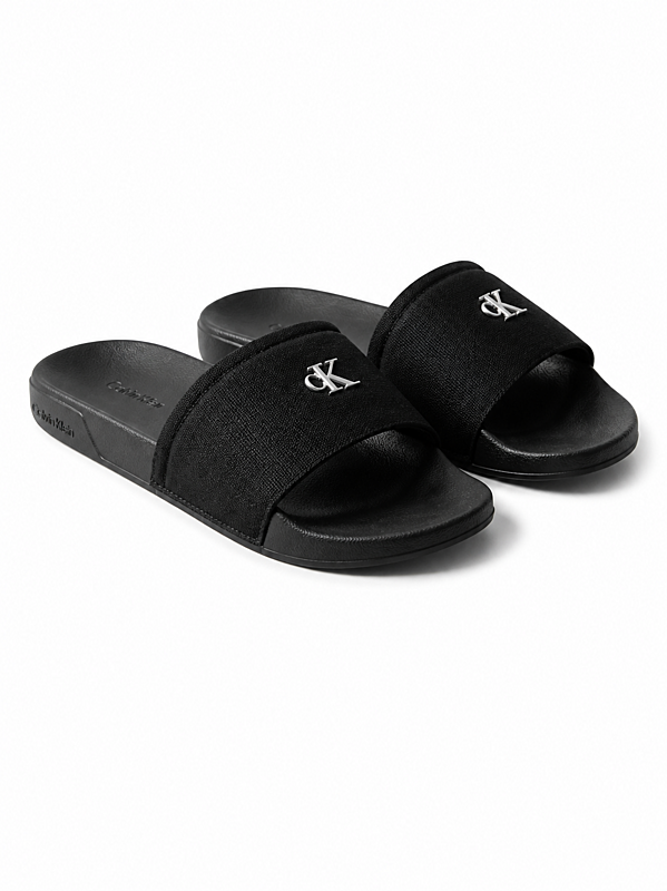 Dámské pantofle Calvin Klein ESS SLIDE CANVAS HDW