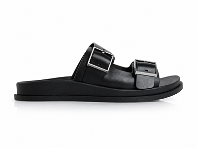 Dámské pantofle Calvin Klein CITY SANDAL BUCKLE LTH
