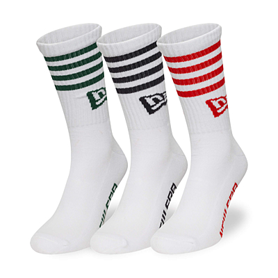 Ponožky NEW ERA Stripe crew socks 3pk