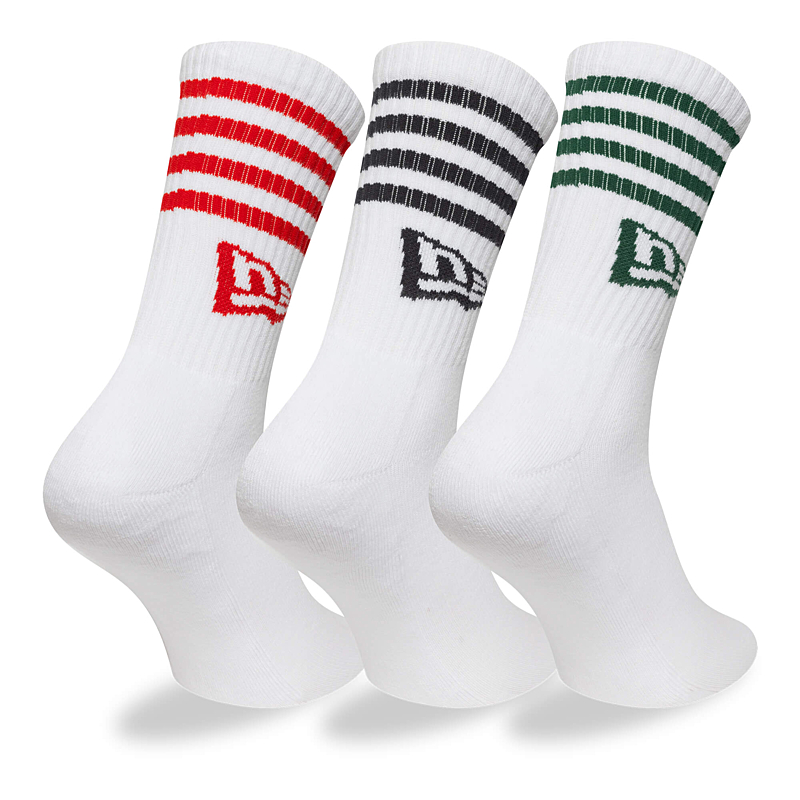 Ponožky NEW ERA Stripe crew socks 3pk