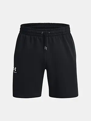 UA ICON FLEECE SHORT-BLK Pánske kraťasy