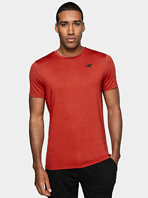 NOSH4-TSMF003 RED MELANGE Pánské tričko