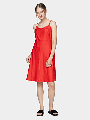 HOL21-SUDD613 RED Dámské šaty