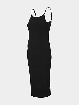 HOL21-SUDD601 DEEP BLACK Dámské šaty