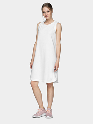 HOL21-SUDD610 WHITE Dámské šaty
