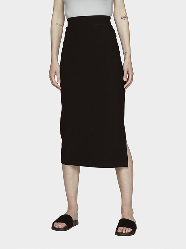 HOL21-SPUD601 DEEP BLACK Dámska sukňa