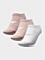 H4L22-SOD003 WHITE+CREME+PINK Ponožky