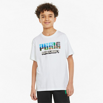 PUMA x MINECRAFT Relaxed Tee Kids Detské tričko