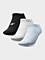 HJL22-JSOD001 LIGHT BLUE+WHITE+DEEP BLACK Ponožky