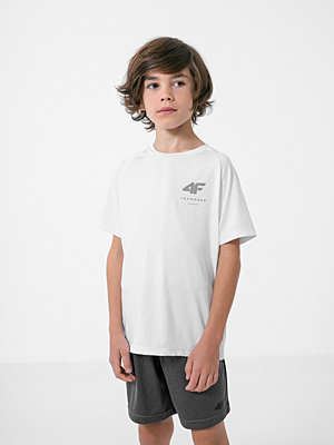 HJZ22-JTSMF002 WHITE Detské športové tričko
