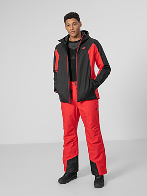 H4Z22-KUMN002 RED Pánská lyžařská bunda