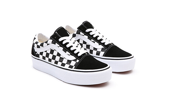 Old Skool Platform Checkerboard Dámské boty
